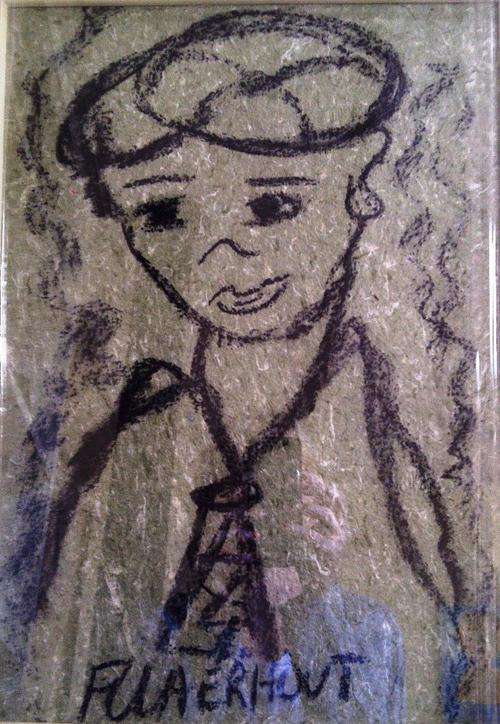 FRANS CLAERHOUT Original Charcoal: Boy with Cap