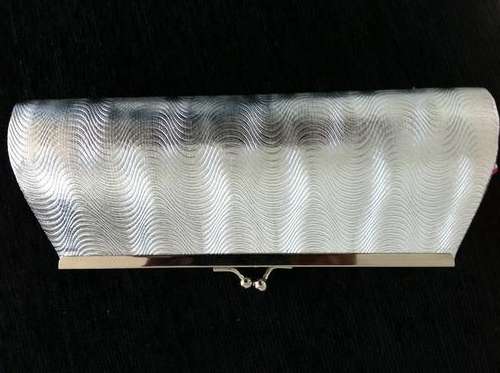 Silver Clutch Handbag