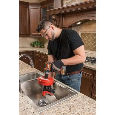Sink and Shower Drain Unblocker - RIDGID PowerSpin w/ Autofeed (41408)
