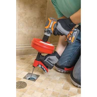 Sink and Shower Drain Unblocker - RIDGID PowerSpin w/ Autofeed (41408)