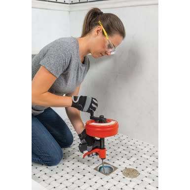 Sink and Shower Drain Unblocker - RIDGID PowerSpin w/ Autofeed (41408)