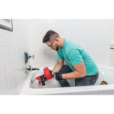 Sink and Shower Drain Unblocker - RIDGID PowerSpin w/ Autofeed (41408)