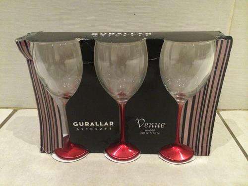3x stylin' Wine Glasses (340ml)