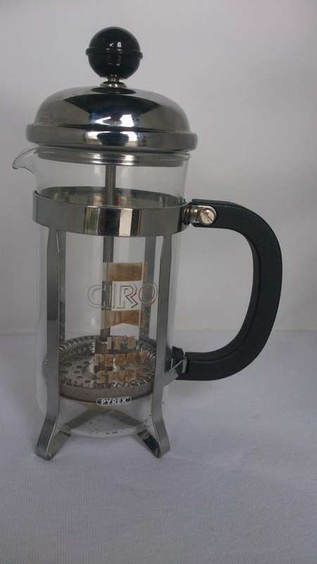 COFFEE MAKER STAINLESS STEEL HEAT RESISTANT PYREX GLASS
