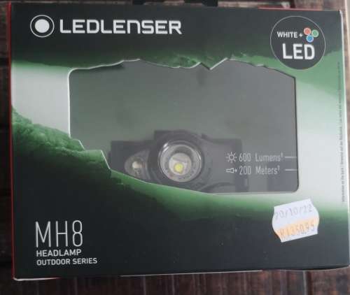 LED-LENSER MH8 HEADLAMP - Rechargeable, Outdoor Series
