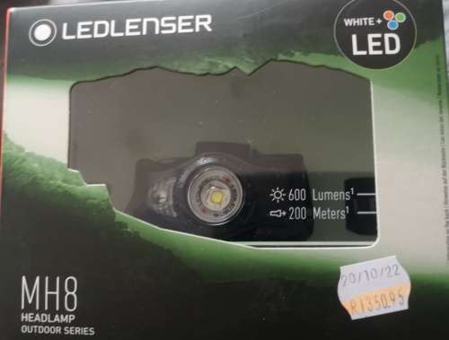 LED-LENSER MH8 HEADLAMP - Rechargeable, Outdoor Series