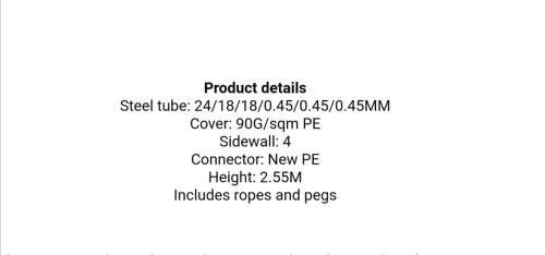 GAZEBO Tent with Side Walls (3m x 4m)