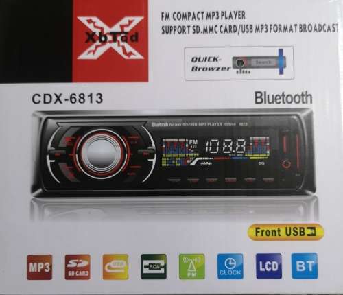CAR USB Bluetooth RADIO with AUX-MP3-FM-USB-SD Card with control panel