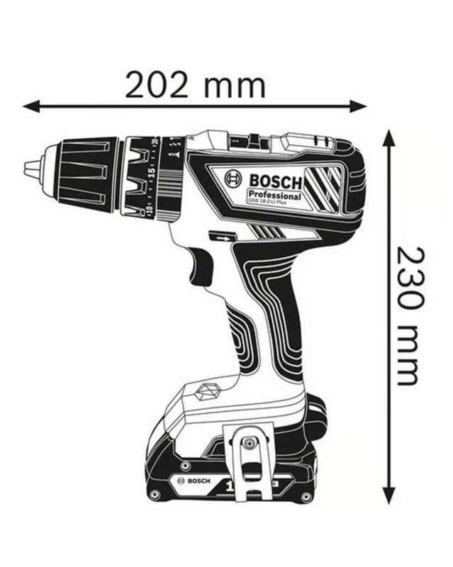 Bosch - GSB 18-2-LI Plus Professional