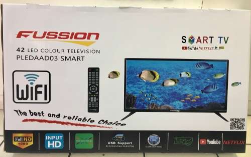 FUSSION SMART TV 42 Inch BRAND NEW ( NETFLIX )