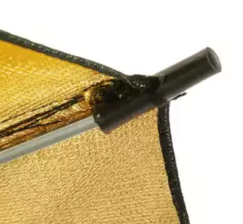 PHOTOGRAPHY BLACK AND GOLD UMBRELLA 33 INCH