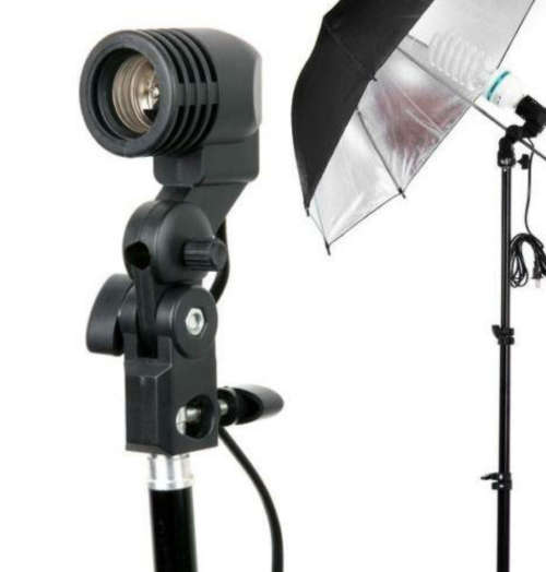 E27 Studio light lamp bulb single-head holder socket umbrella bracet