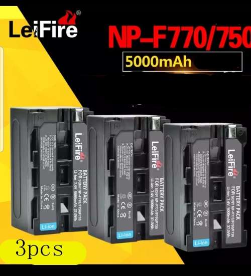 NP-F770  THREE  BATTERYS FOR SONY CAMERA