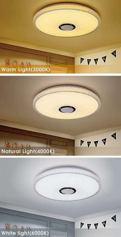 Bluetooth Speaker LED Ceiling Light  48W
