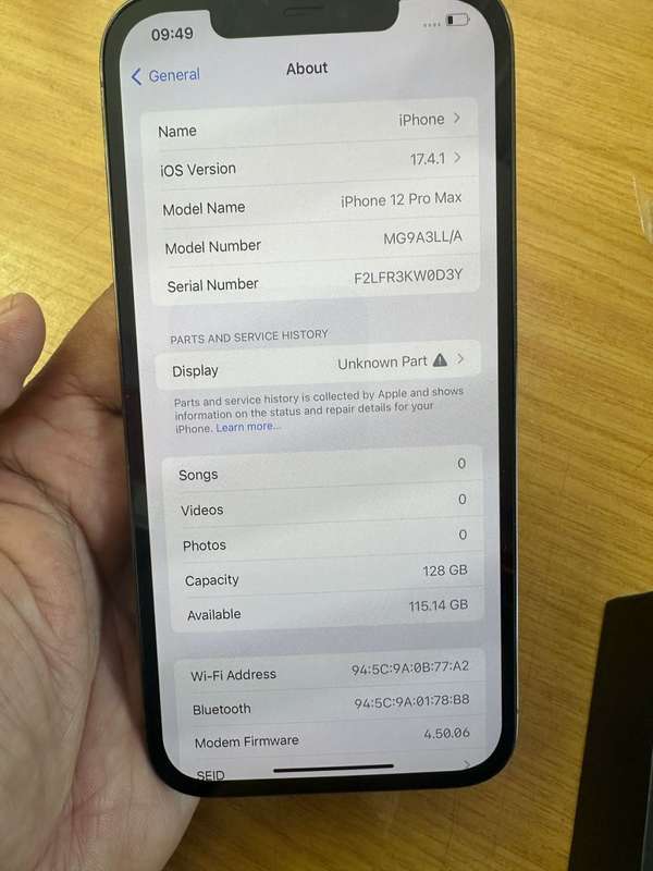 iPhone 12 Pro Max Graphite 128GB