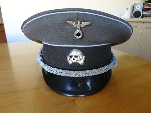 WW2 WWII German SS repro Visor Cap