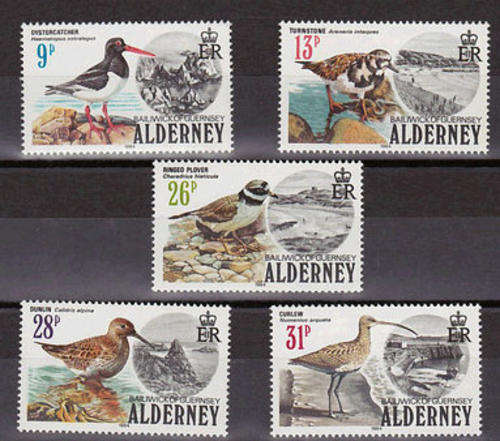 Alderney, 1984, Sc13-17(5), MNH, Bird Stamps