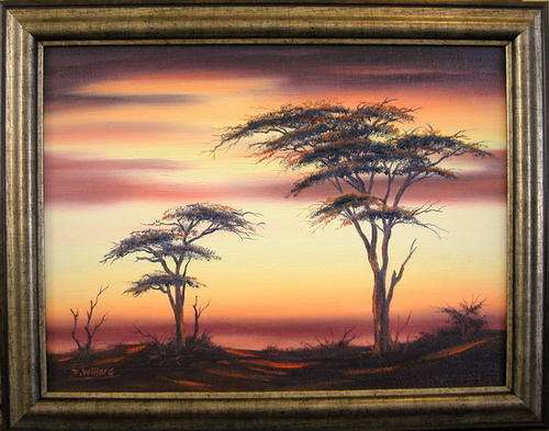 Dane Willers Original Oil: Dusk. Gallery Retail: R4000.00