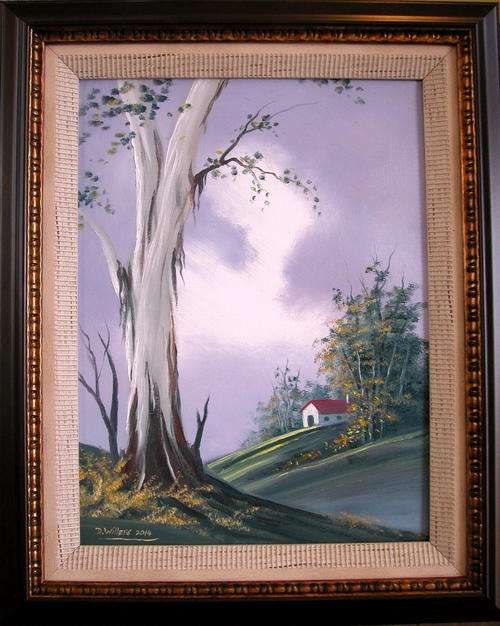 STUNNING DANE WILLERS Original Oil: Bluegum Scene. Gallery Price: R5500.00