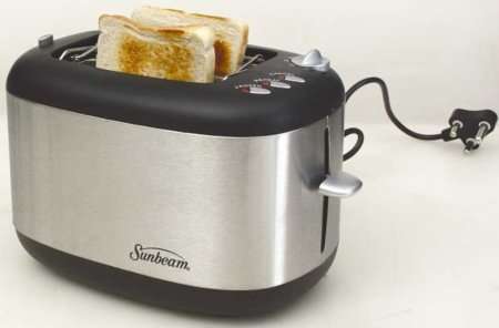 SUNBEAM  DESIGNER TOASTER WITH TOAS RACK