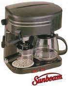 Sunbeam 3 - IN - 1 Espresso / Cappuccino / Drip Coffee Maker (SECC-300)   as new