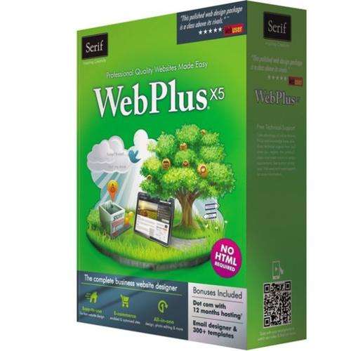 Serif Web Plus 12-months free hosting, web address, and email to get you started