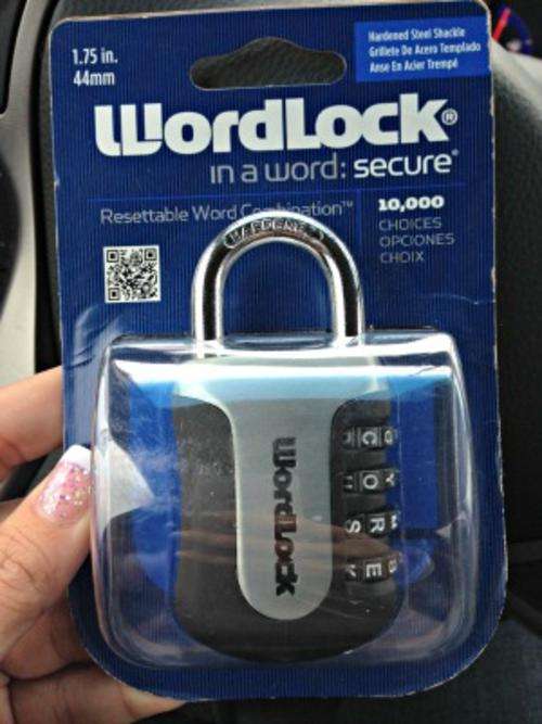 Word lock say bye to numbers 44mm
