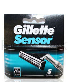 Gillette Sensor 5 Cartridges (BID PER PACK OF 5 BLADES) FREE SHIPPING ON EXTRA PACKS