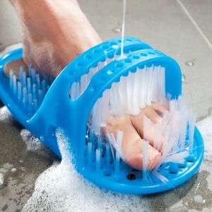 Shower Feet: Foot Scrubber with built-in Pumice Stone  x 100