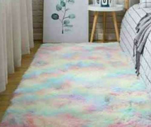 Rainbow Fluffy Carpet
