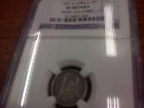 1897Paul Kruger (Z.A.R.) 3P: NGC Graded XF DETAILS