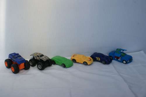 Assortment of toy cars