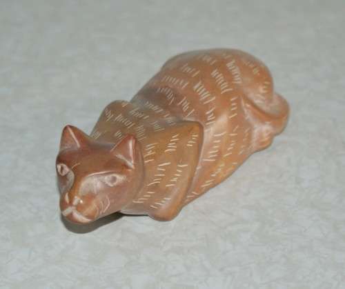 Soap Stone Cat Ornament