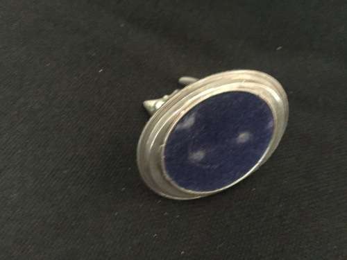 Silver plated cat ring holder