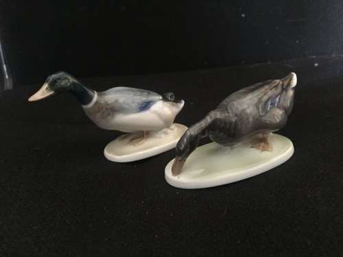 Set of two hand made porcelain ducks - Rosenthal Germany
