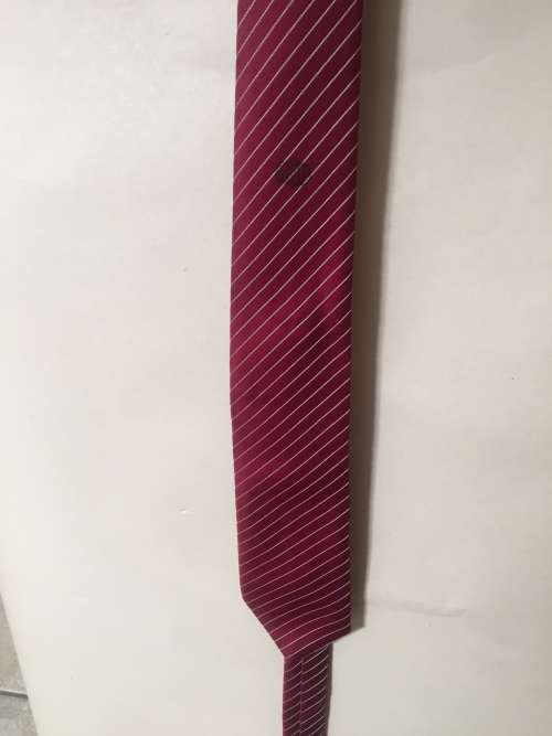 SERVUS Polyester Red Stripe Tie