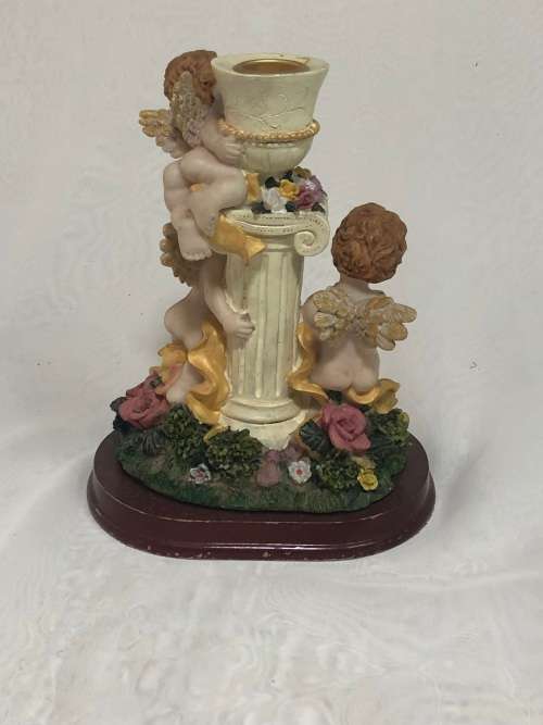 Angels - Polyresin Angels candle holder - ornament