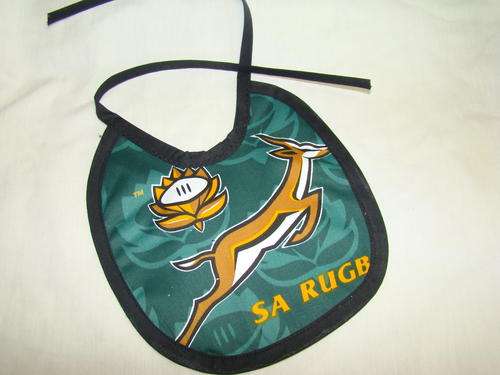 S A Rugby baby bib