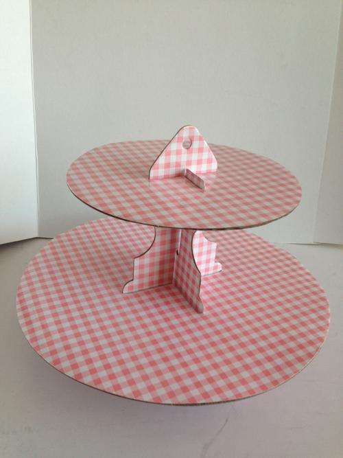 Pink cupcake stand