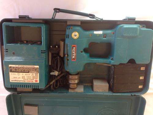 Makita cordless drill in steel box