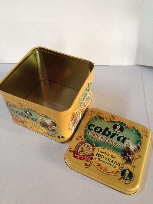 Limited Edition Cobra Centenary Square tin