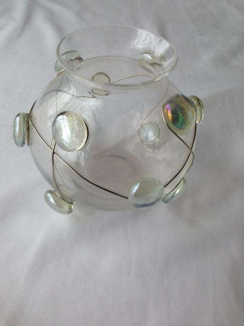 Glass vase with lovely detail