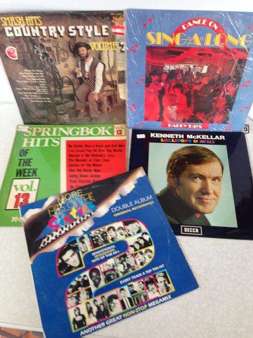 5 mixed international records /lp's