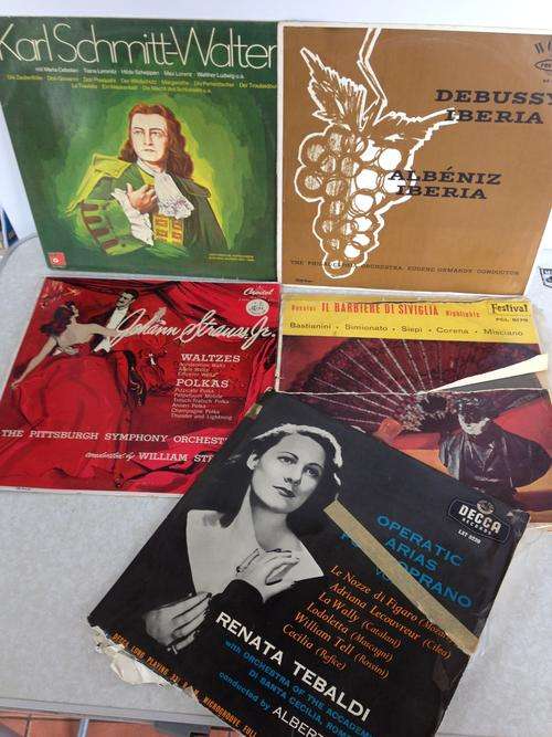 5 mixed international records /lp's