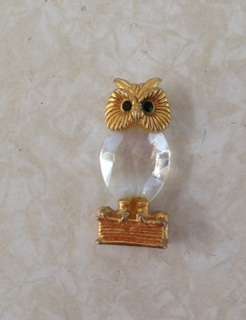 Lovely glass and metal owl ornament