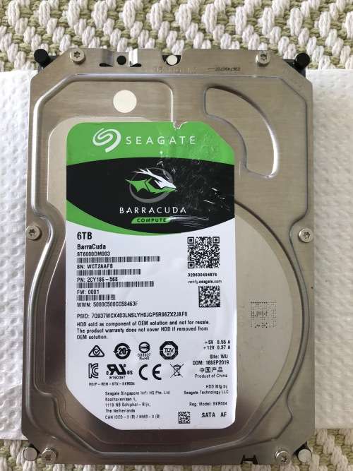 6TB SEAGATE HARD DRIVE