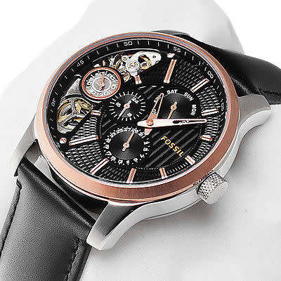 Authentic Fossil Automatic Mechanical Watch - With Tags & Manual