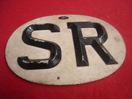 Rhodesia: SR Vehicle plate