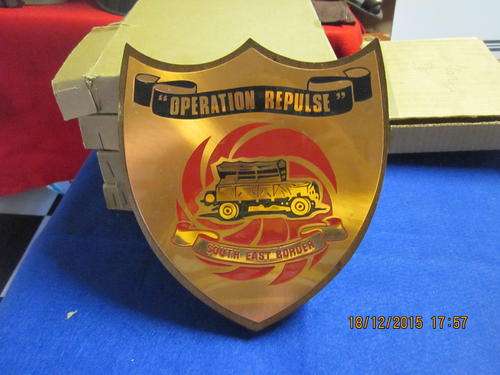 RHODESIA; OPERATION REPULSE PLAQUE