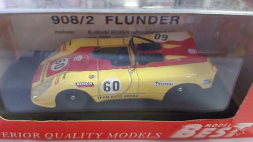 PORSCHE 908/2 FLUNDER LE MANS 1971        1/43 SCALE BEST MODEL